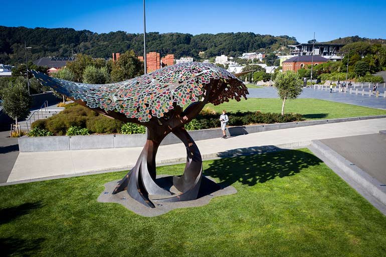 Picture of the UK Memorial at Pukeahu.